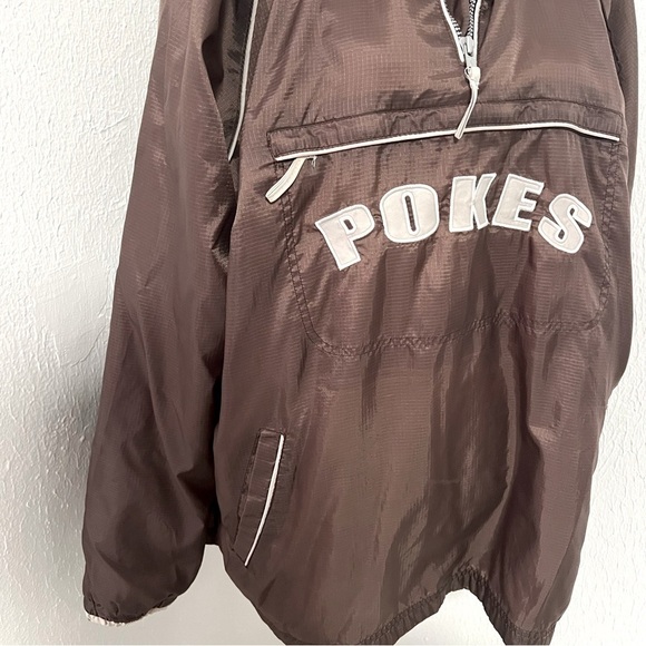 G-III Sports Carl Banks Mens Quarter Zip Hooded Windbreaker Jacket Large Cowboy - Picture 3 of 12